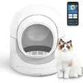 Self Cleaning Cat Litter Box, Automatic Cat Litter Box with APP Control Odor Removal Safety Protection for Multiple, Customized